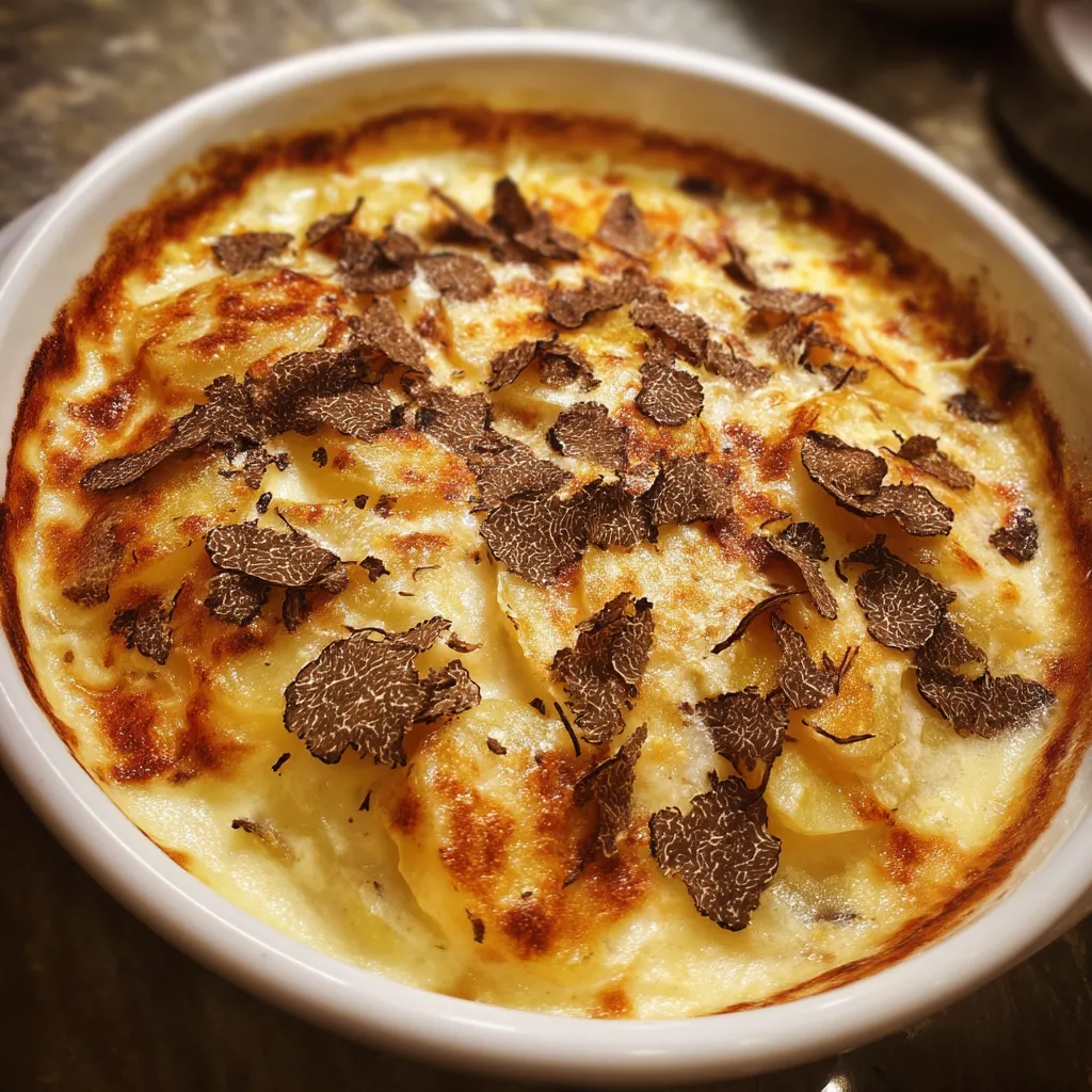 Une casserole de macaroni et de champignons est servie dans un bol.