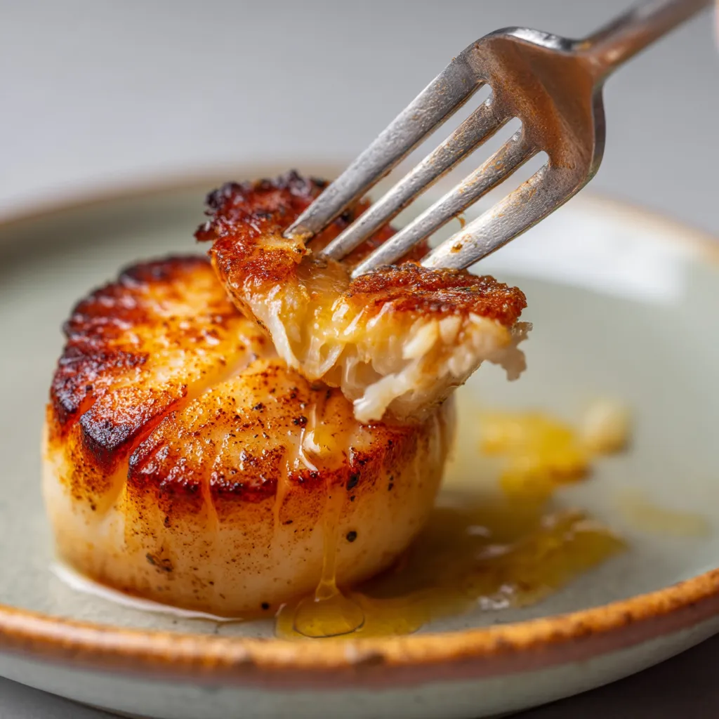Une personne tire une coquille de son assiette.