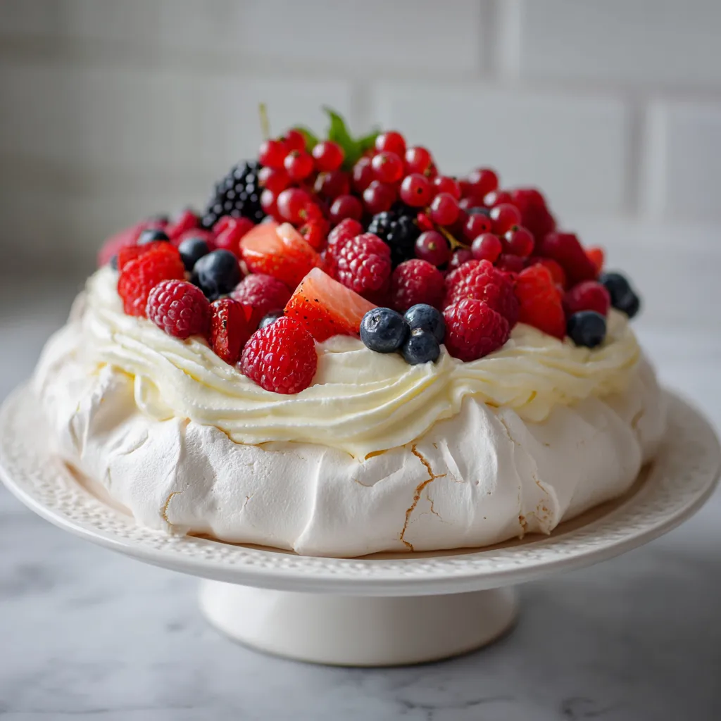 Une tarte aux fruits sur un plateau.