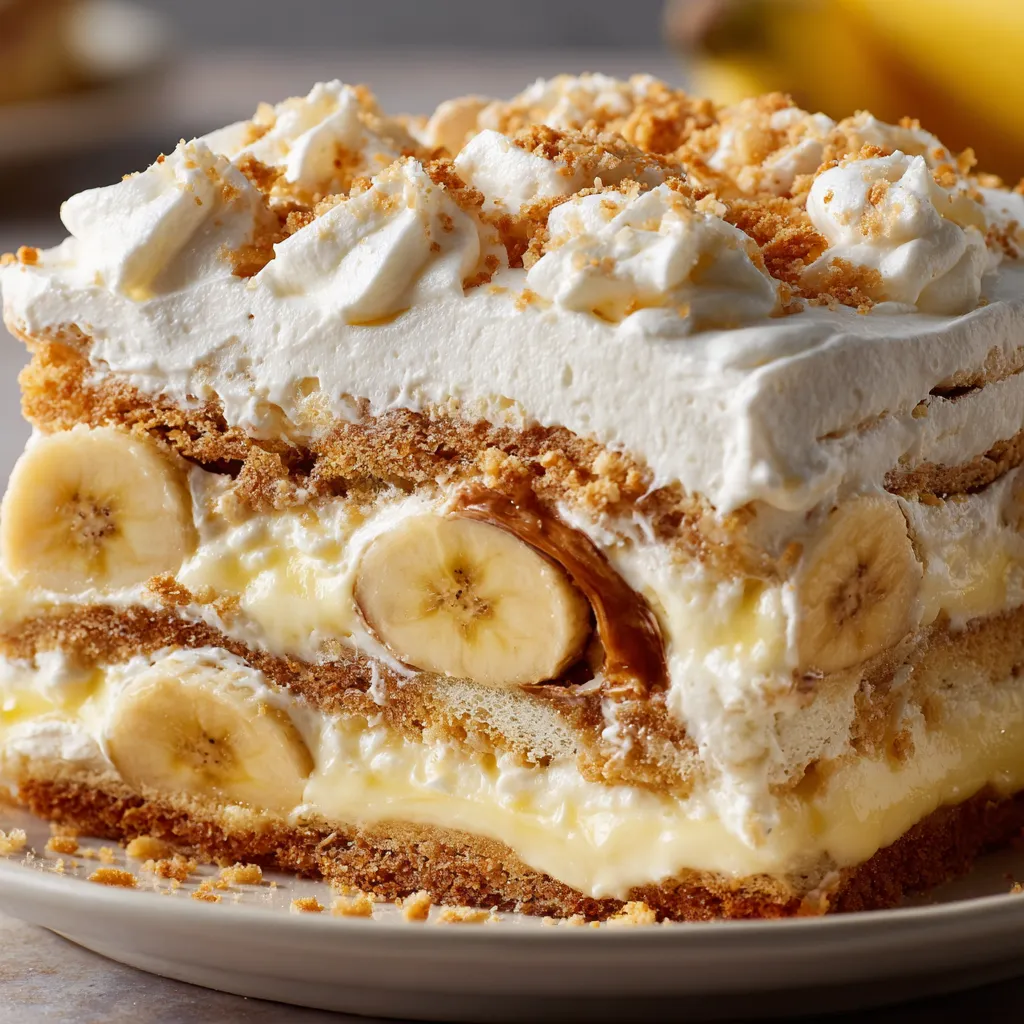 Une tarte aux bananas et crème.