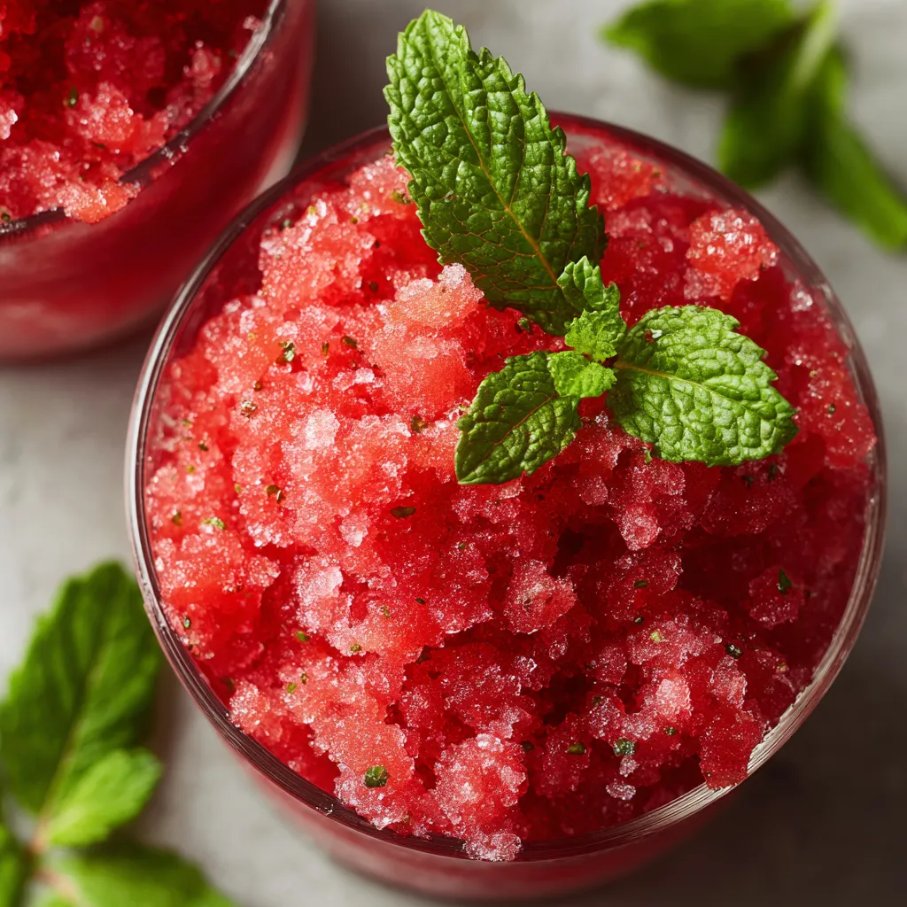 Un verre rempli de crushed red fruit.