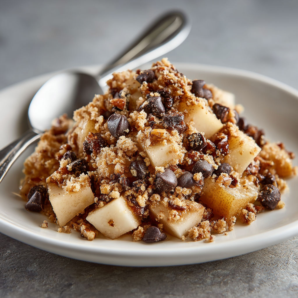 A bowl of food with a spoon in it.