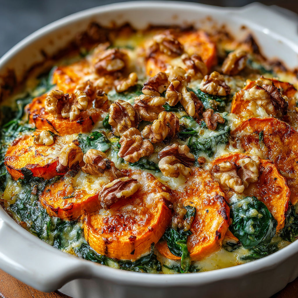 A dish with a variety of vegetables and nuts.