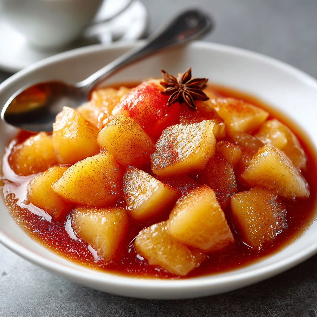 A bowl of food with a spoon in it.