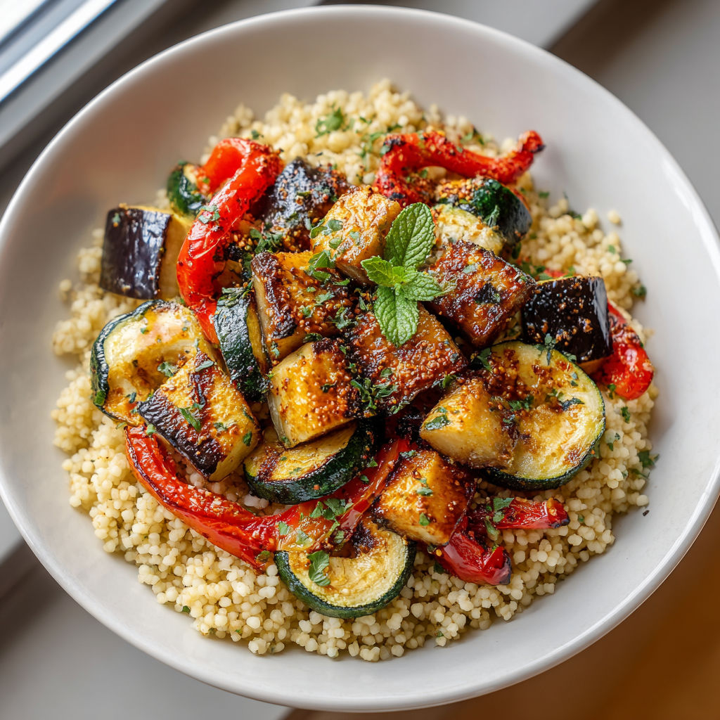 A bowl of food with a variety of vegetables.