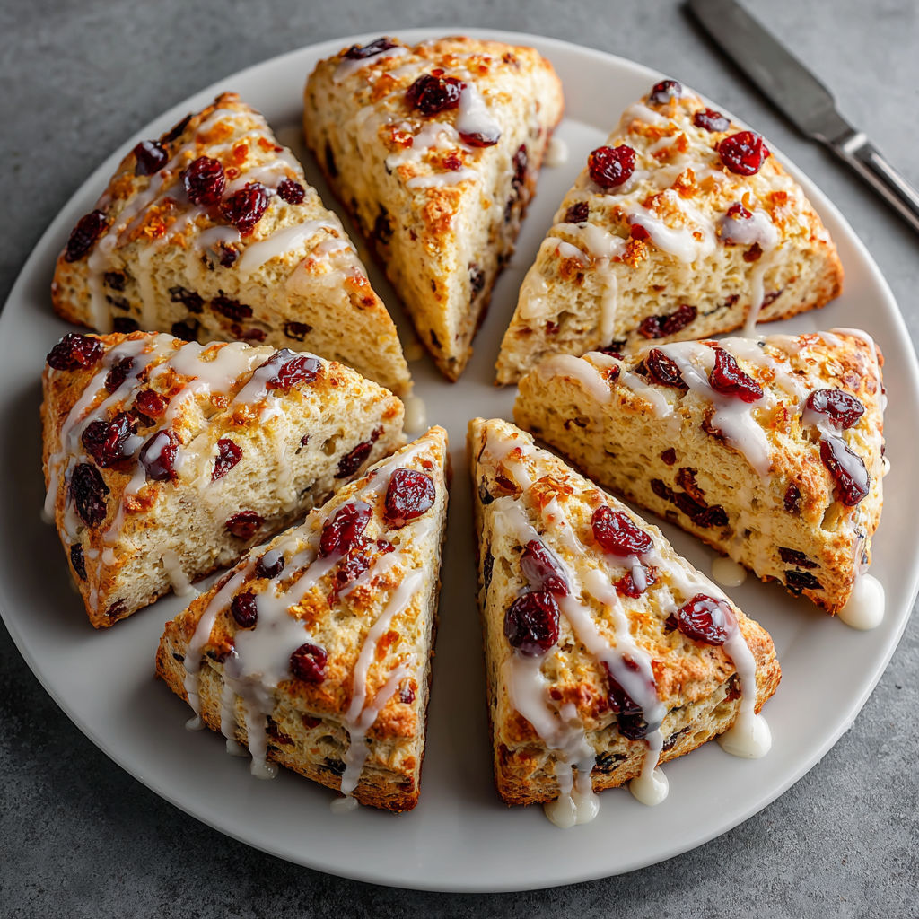 A plate of cake with white icing and red berries.