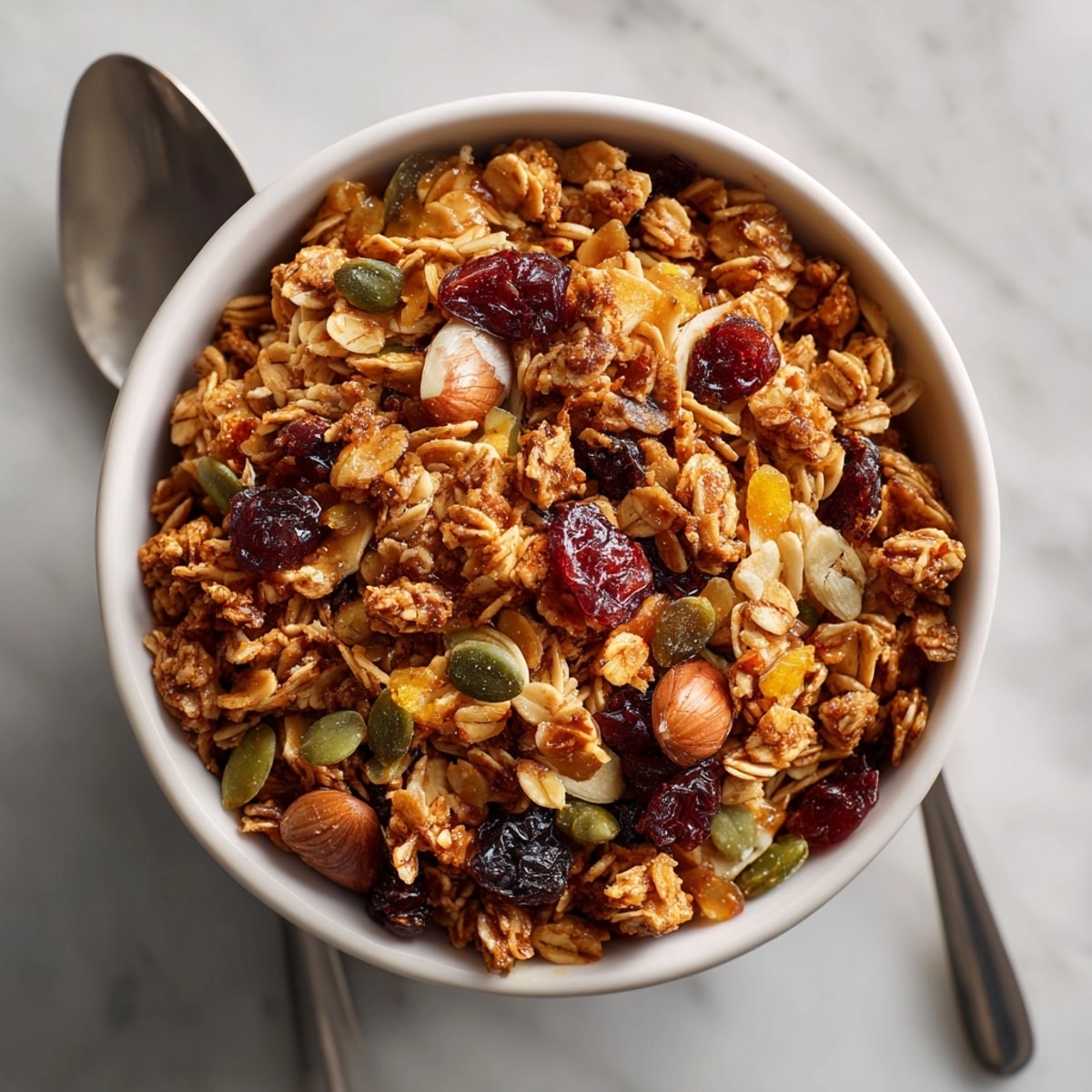Savourez un brunch français avec granola maison et œufs meurette, parfait pour le week-end.