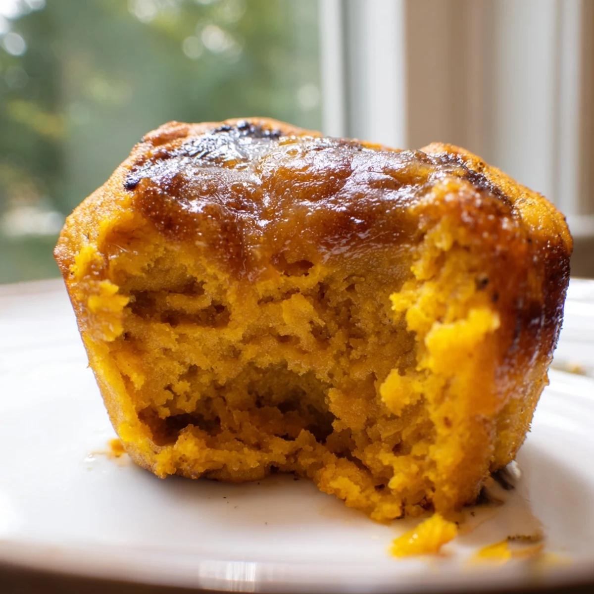 Deliciously spiced chai crème brûlée pumpkin muffins, perfect with your favorite tea.