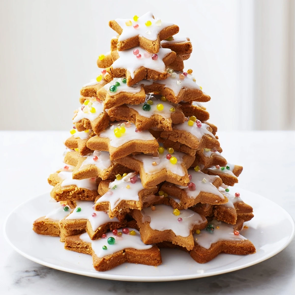 Freshly baked French Gingerbread Tree, a warm, aromatic holiday dessert ready to serve.