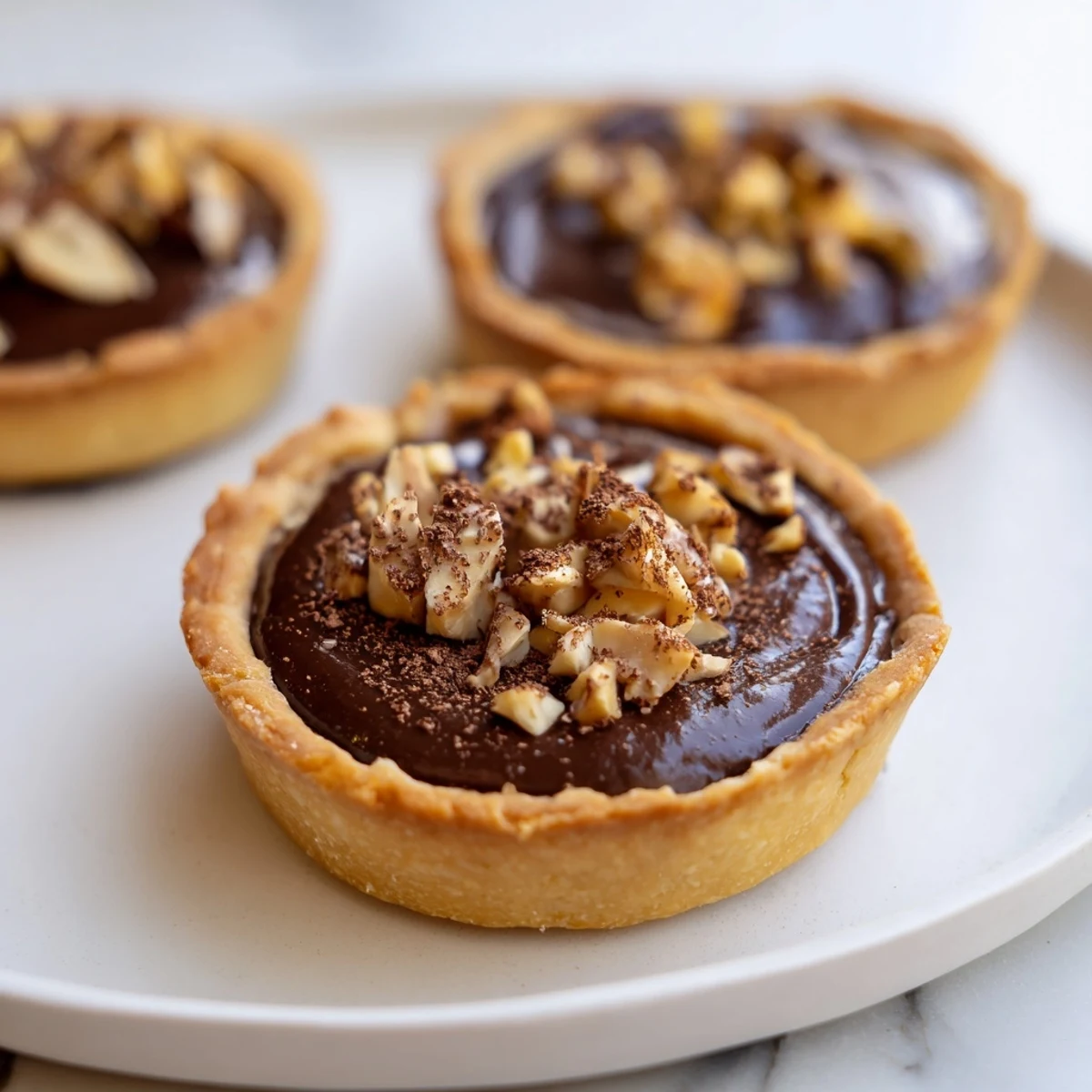 Indulge in this Simplified Chestnut & Chocolate Tart: a decadent French dessert with a flaky crust.