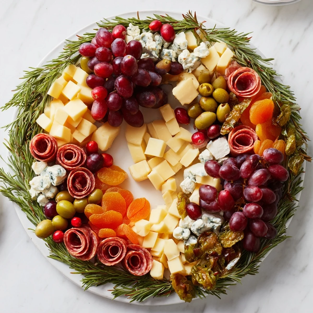 Plateau fromages guirlande fêtes