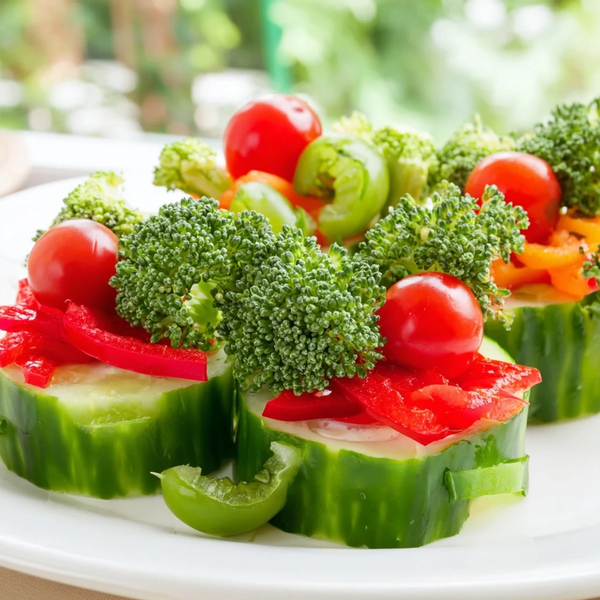 Here are the three ALT texts for the "Holly Leaf Veggie Board":