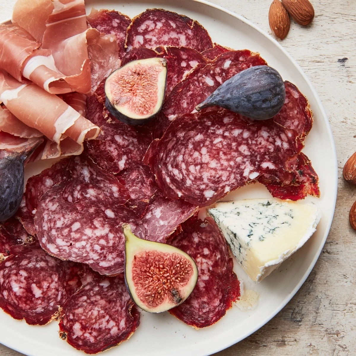 Close-up of a Majestic Venison Charcuterie Platter showcasing a luxurious spread perfect for entertaining guests.