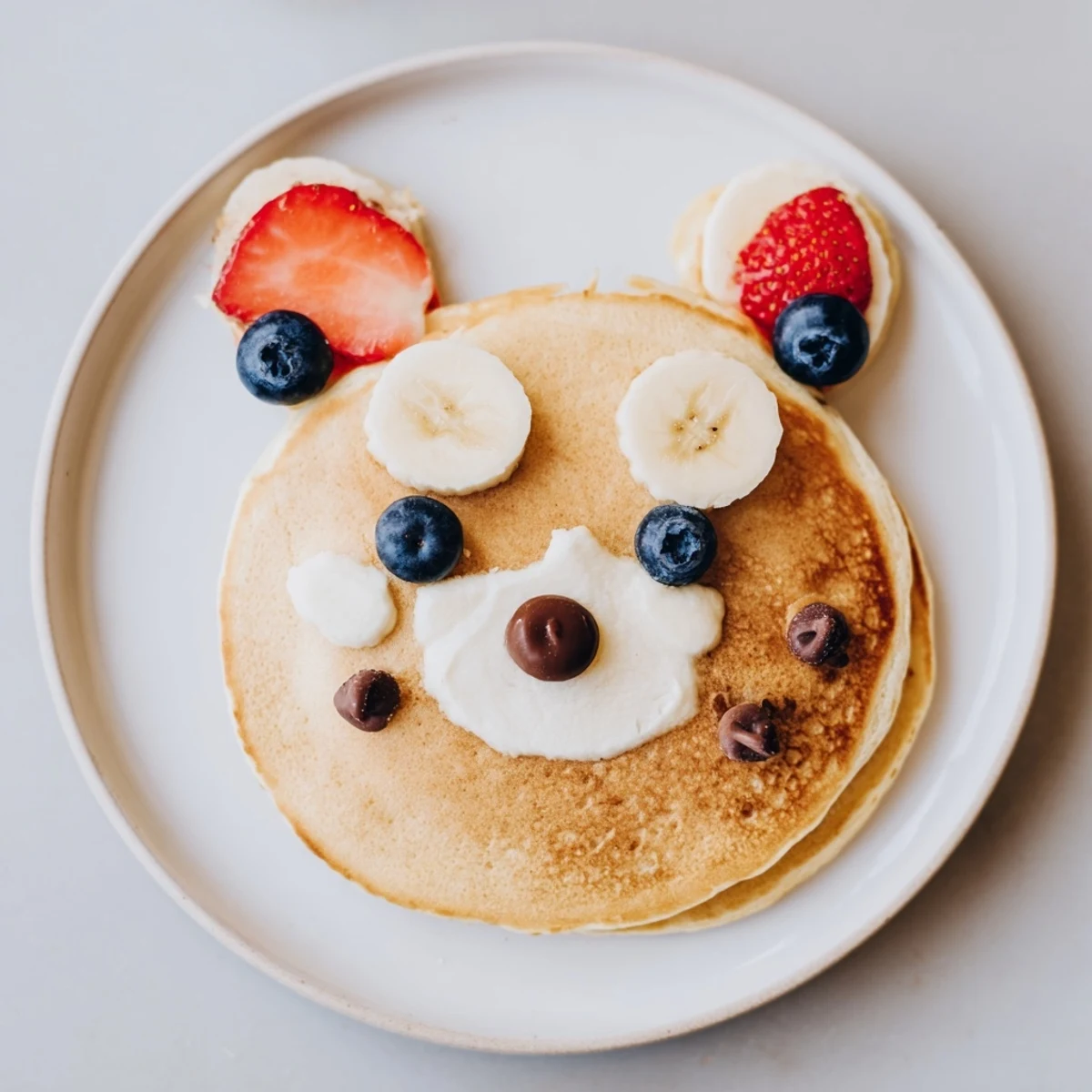 Pancakes décor ours polaire