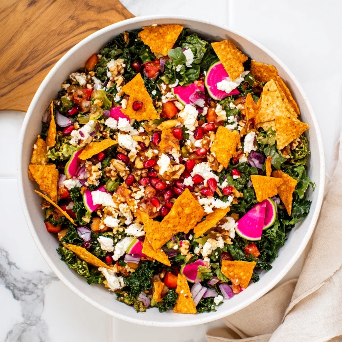 Salade hiver tortilla chips