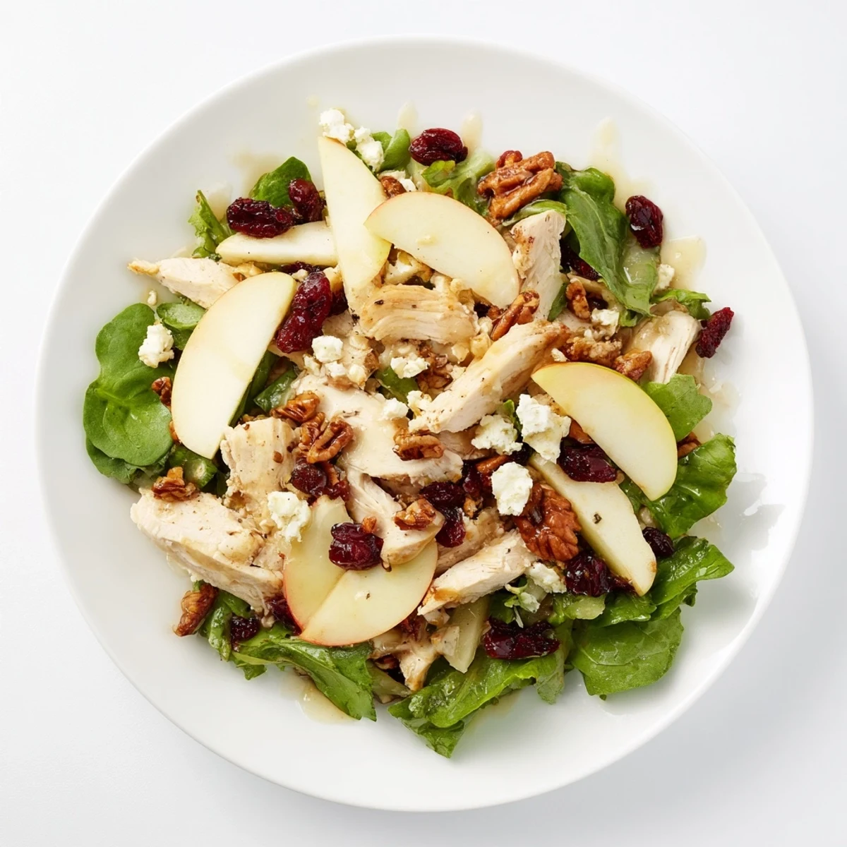 Enjoy a refreshing Chicken and Apple Winter Salad, perfect for a light yet satisfying meal.