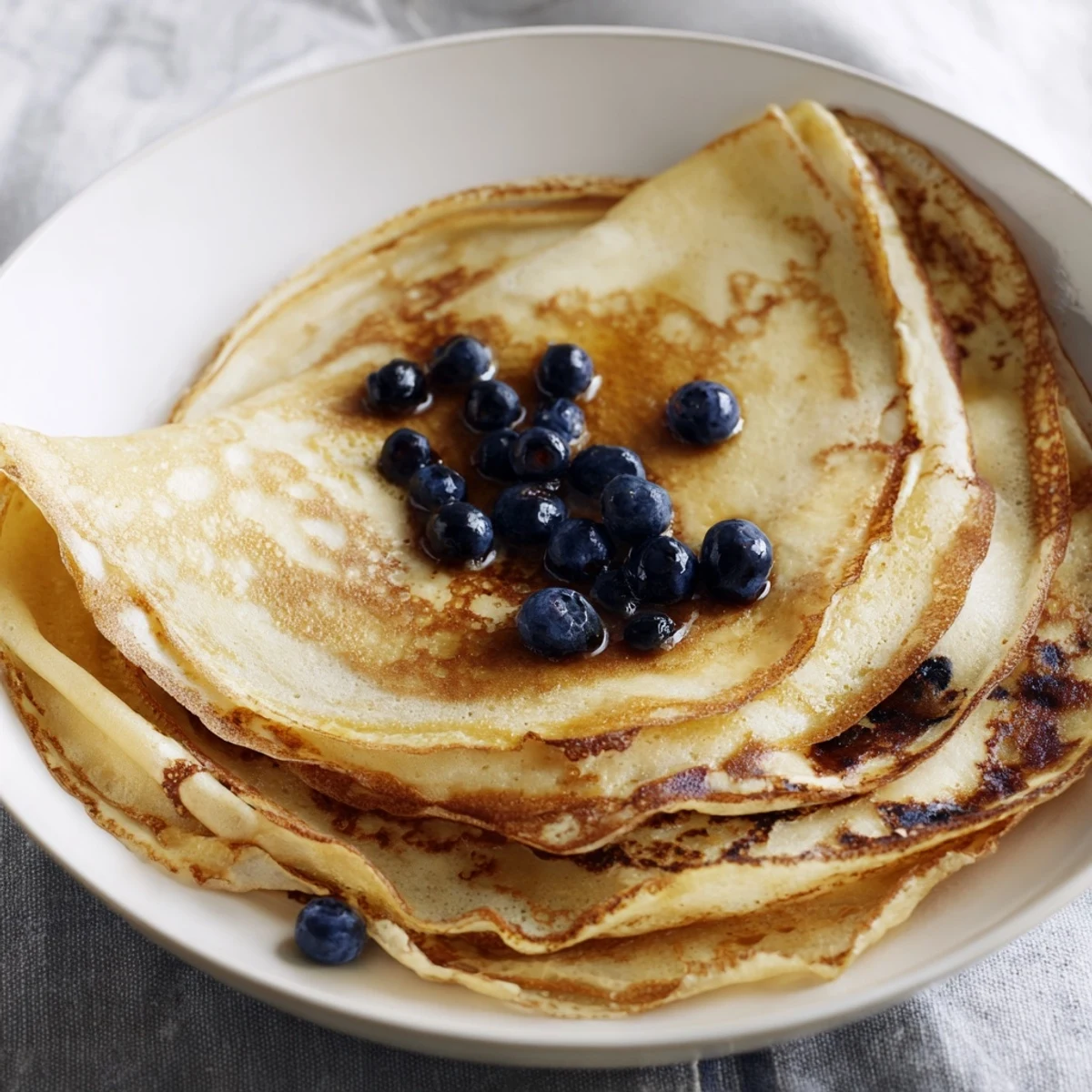 Golden, fluffy scrambled pancakes, a whimsical breakfast, ready to be drizzled with syrup.