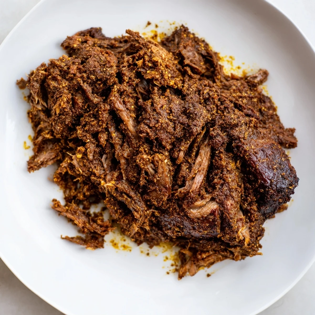 Tender Omani Shuwa, slow-cooked lamb in banana leaves, ready to be served.