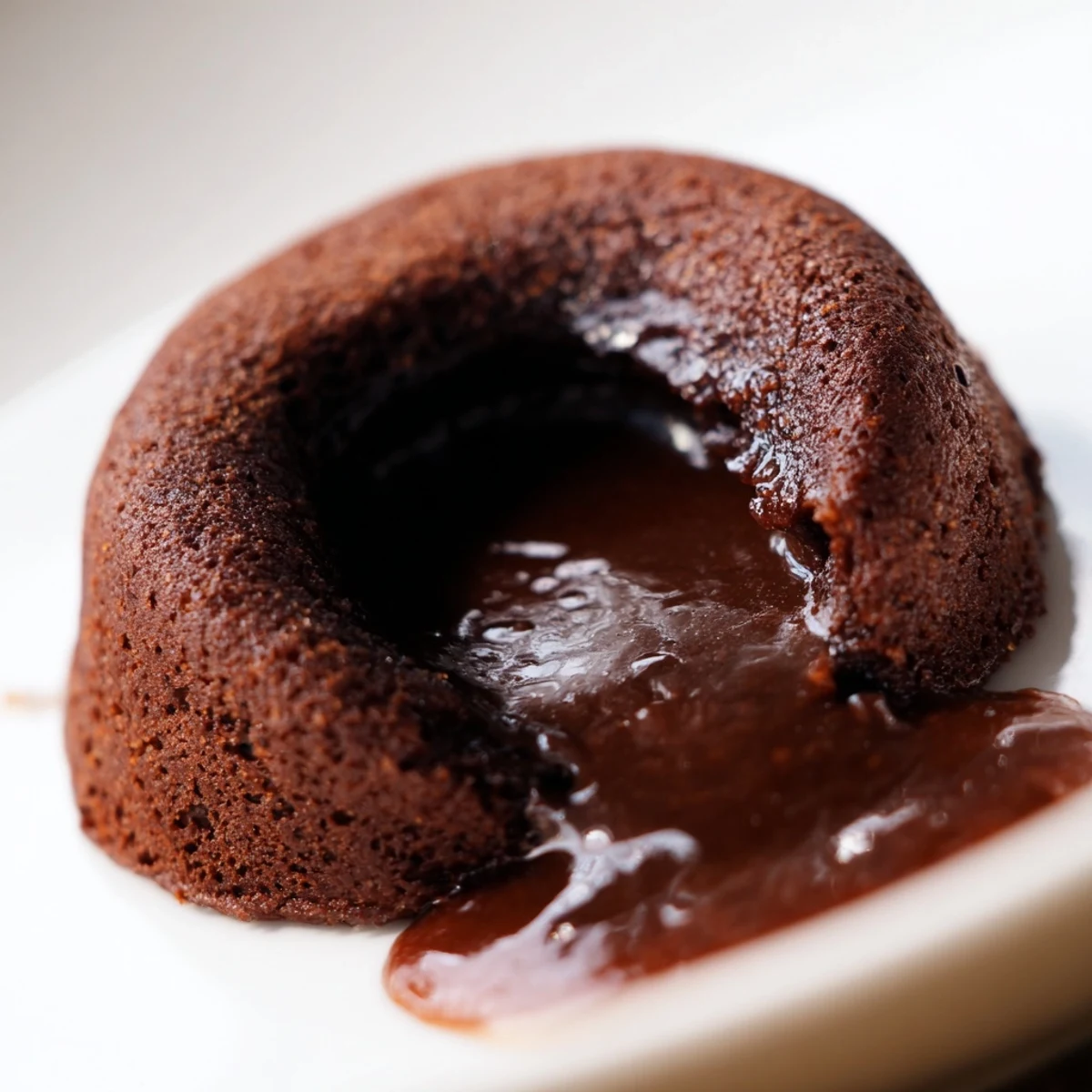Des Chocolate Lava Cakes avec Espresso présentés sur une assiette blanche, garnis de crème fouettée et de copeaux de chocolat noir.