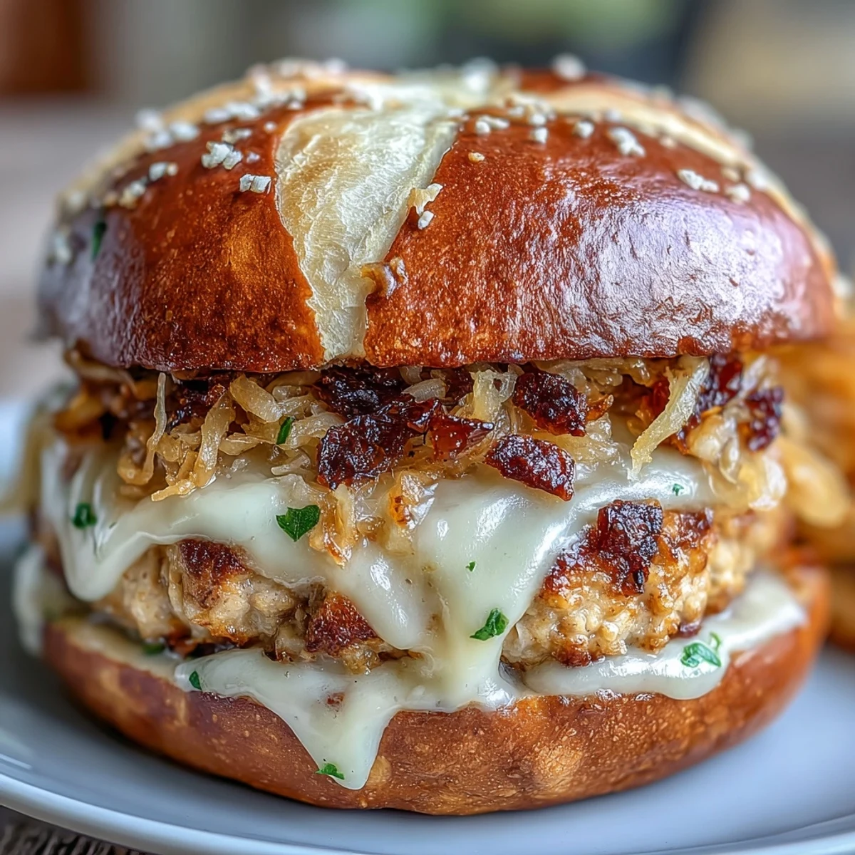 Bol de salade grecque aux pommes de terre, thon en boîte, olives noires, feta et concombre frais et brillant.