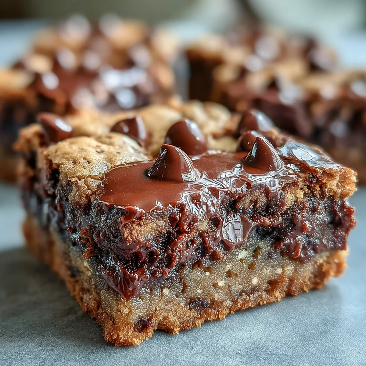 Fumée Hojicha Brookies sortant du four, moelleux au chocolat et croquant au cookie, parfumé à la poudre de thé vert torréfié.