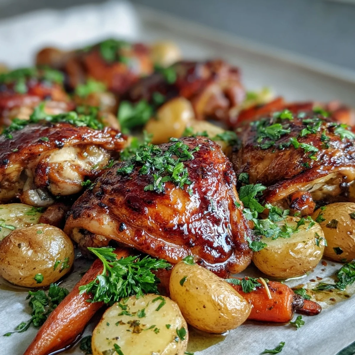 Poulet au miel et moutarde