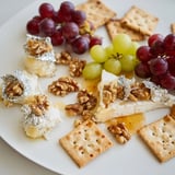 Grapes silver cracker platter