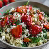 Salade quinoa fraises feta