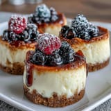 Mini cheesecakes festifs gourmands