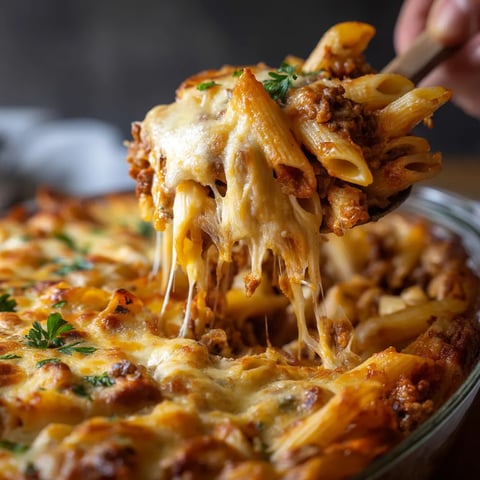 Une personne tire une fourchette de la pizza.