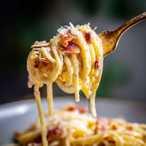 Une fourchette en métal est utilisée pour retirer une portion de spaghetti avec des sauces et des herbes.