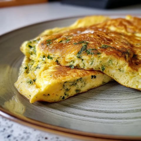 Une plaque de porcelaine avec des omelettes.