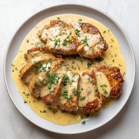 Plate of food with sauce.
