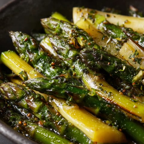Une asperge est servie dans un bol avec d'autres légumes.