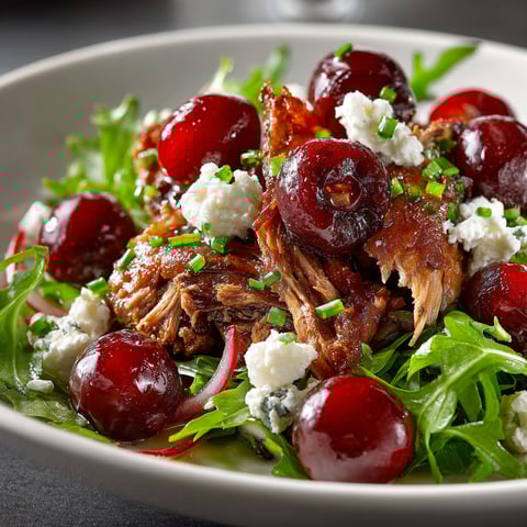 A plate of food with a salad and meat.