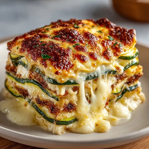 Lasagnes aux courgettes et feta crémeuses, un plat familial débordant de saveurs méditerranéennes.