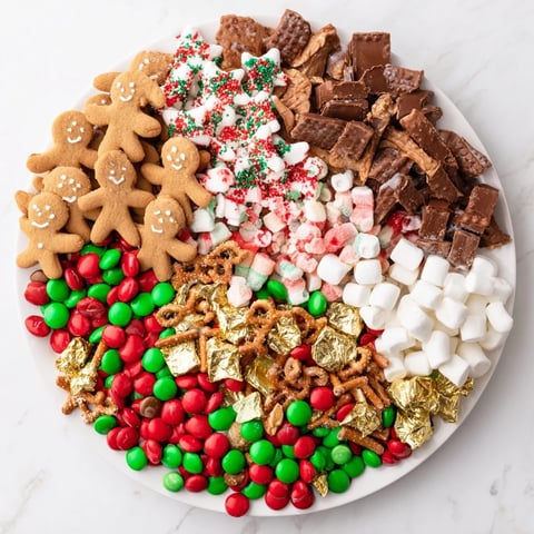 Visualisation d'un festin sucré, le "Santas Sack Candy Avalanche", débordant de friandises colorées pour Noël.