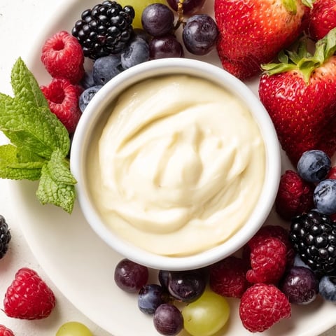 Mistletoe Kiss Berry Dip Board: A vibrant holiday dessert platter with fresh berries and creamy dip, ready to enjoy.