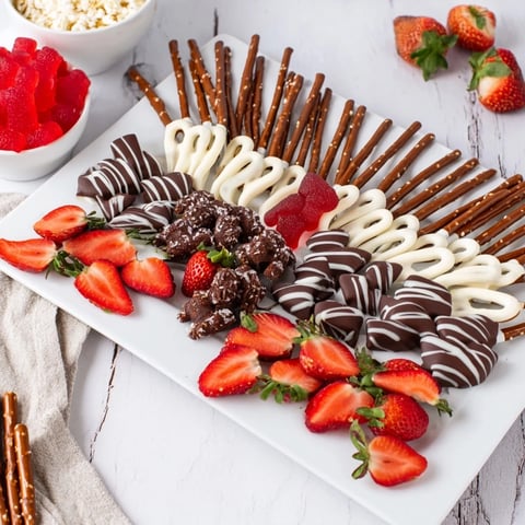 Sweet Board: Red and White Candy Stripe Treat Line