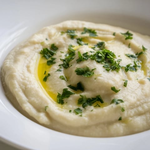 Creamy white bean dip served with toasted pita bread, perfect for dipping and sharing.