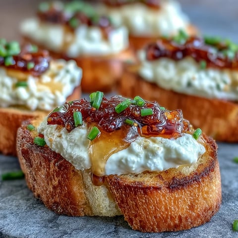 Crunchy baguette topped with creamy hot honey goat cheese crostini, finished with fresh thyme. 