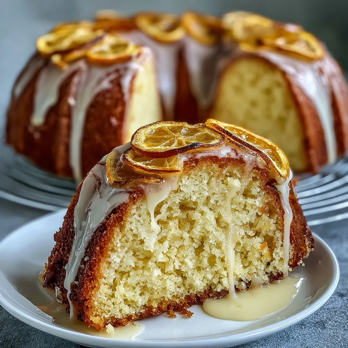 Gâteau au citron avec glaçage au citron : un dessert moelleux et acidulé, idéal pour les réunions printanières.
