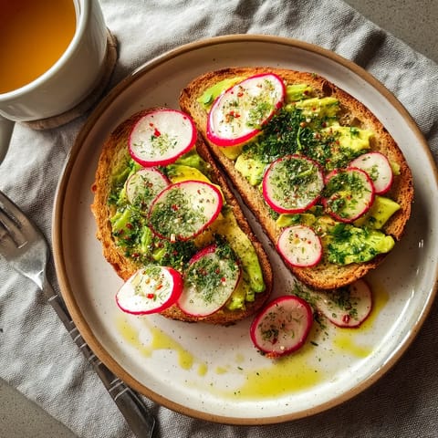 Une assiette de toast avec des tomates et des avocats.