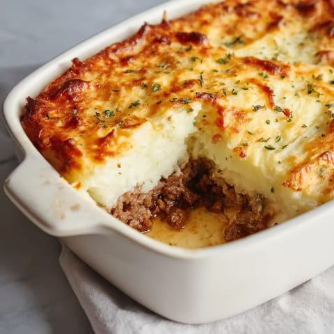 Une tarte au potato et au chorizo est servie dans un bol.