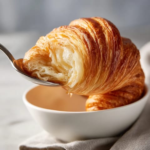 Une tasse contenant des gourmet croissants.