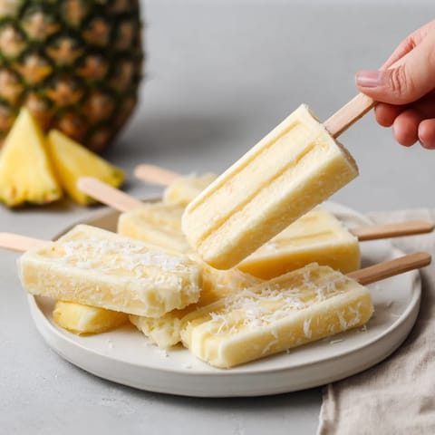 Une personne tire une barre de glace de desserts.