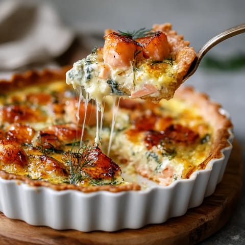 Une tarte au quark et à la truffe est servie dans un bol en verre.