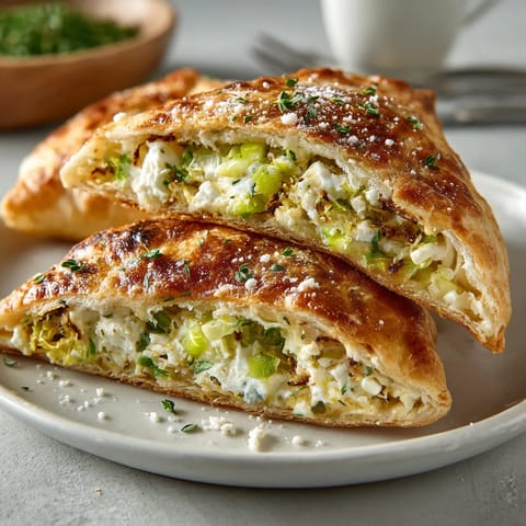 Des pizzas avec des légumes verts et des herbes sur un plateau.