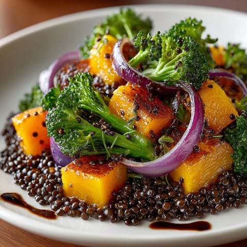 A plate of food with broccoli and carrots.