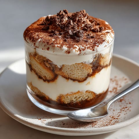 A dessert with chocolate and white cream.